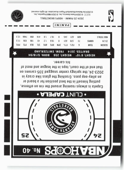 2024-25 Hoops #40 Clint Capela