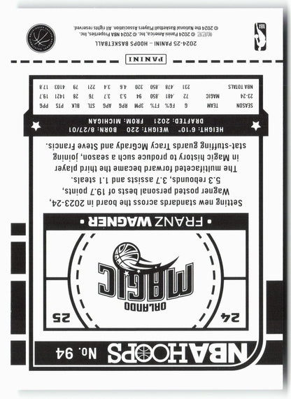 2024-25 Hoops #94 Franz Wagner