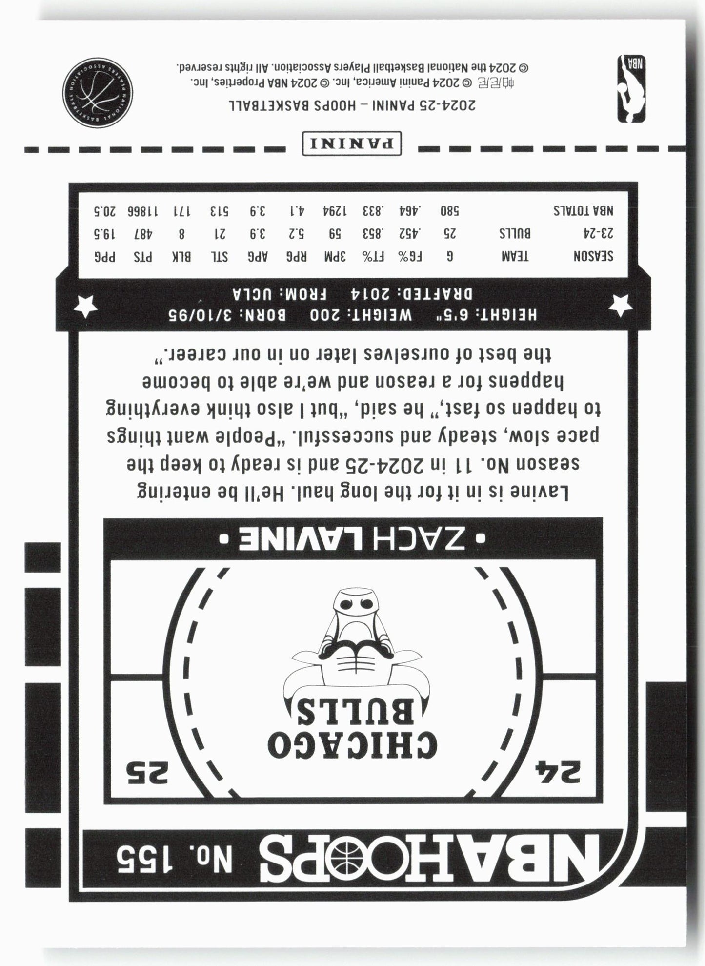 2024-25 Hoops #155 Zach LaVine