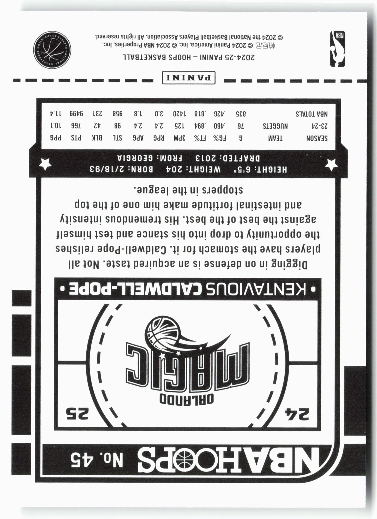 2024-25 Hoops #45 Kentavious Caldwell-Pope