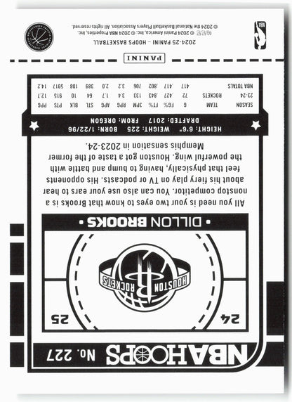 2024-25 Hoops #227 Dillon Brooks