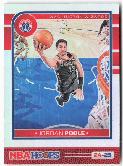 2024-25 Hoops #190 Jordan Poole Premium Prizms Silver
