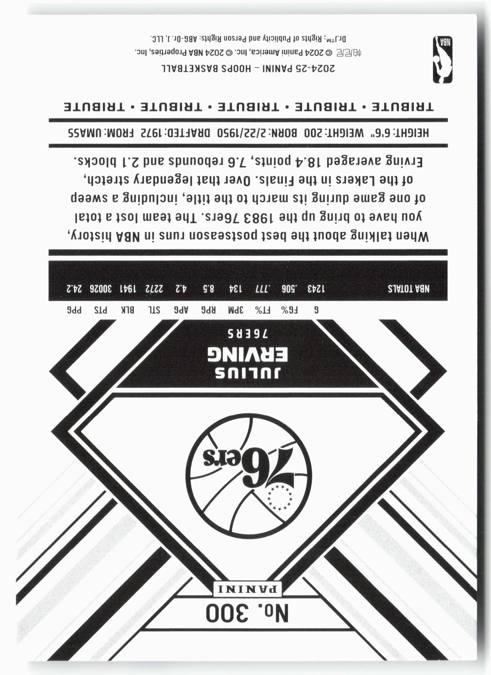 2024-25 Hoops #300 Julius Erving