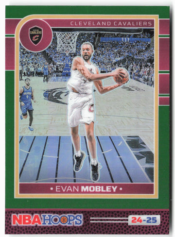 
2024-25 Hoops #82 Evan Mobley Premium Prizms Green