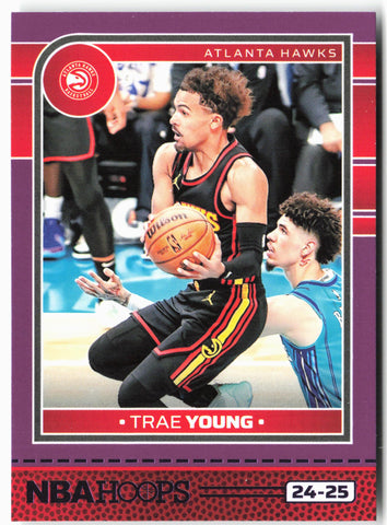 2024-25 Hoops #85 Trae Young Purple