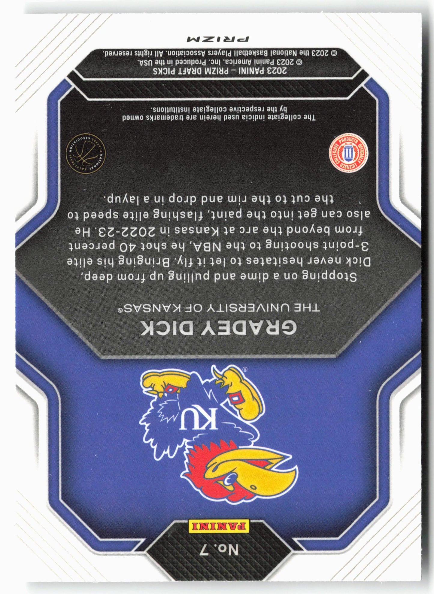 2023 Panini Prizm Draft Picks #7 Gradey Dick Fireworks Hyper