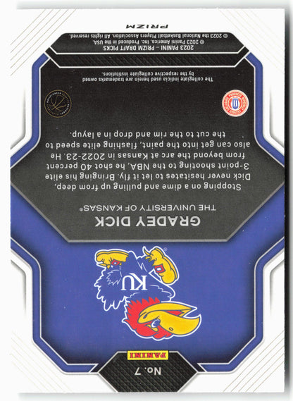 2023 Panini Prizm Draft Picks #7 Gradey Dick Fireworks Hyper