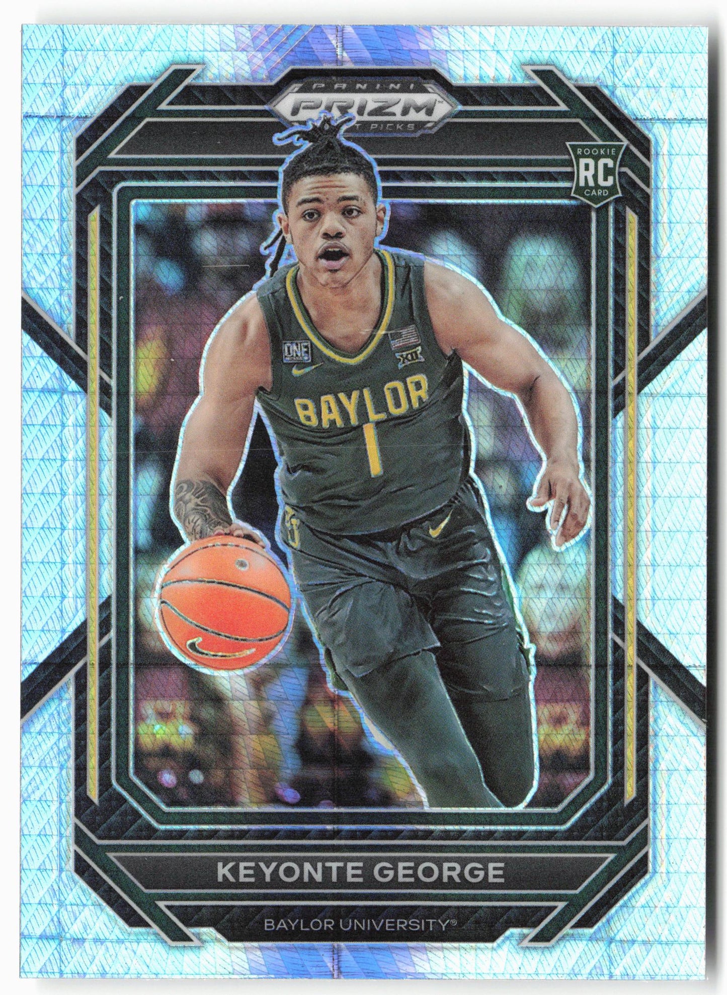 2023 Panini Prizm Draft Picks #13 Keyonte George Prizm Break Hyper