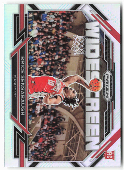 2023 Panini Prizm Draft Picks #13 Brice Sensabaugh Widescreen Silver