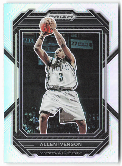 2023 Panini Prizm Draft Picks #77 Allen Iverson Silver