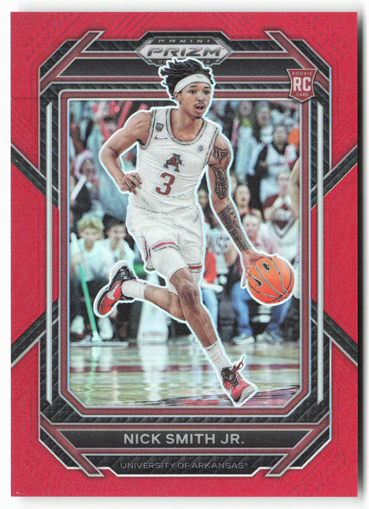2023 Panini Prizm Draft Picks #50 Nick Smith Jr. Red #/299