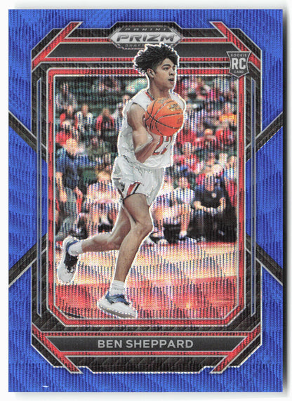2023 Panini Prizm Draft Picks #34 Ben Sheppard Blue Wave #/249