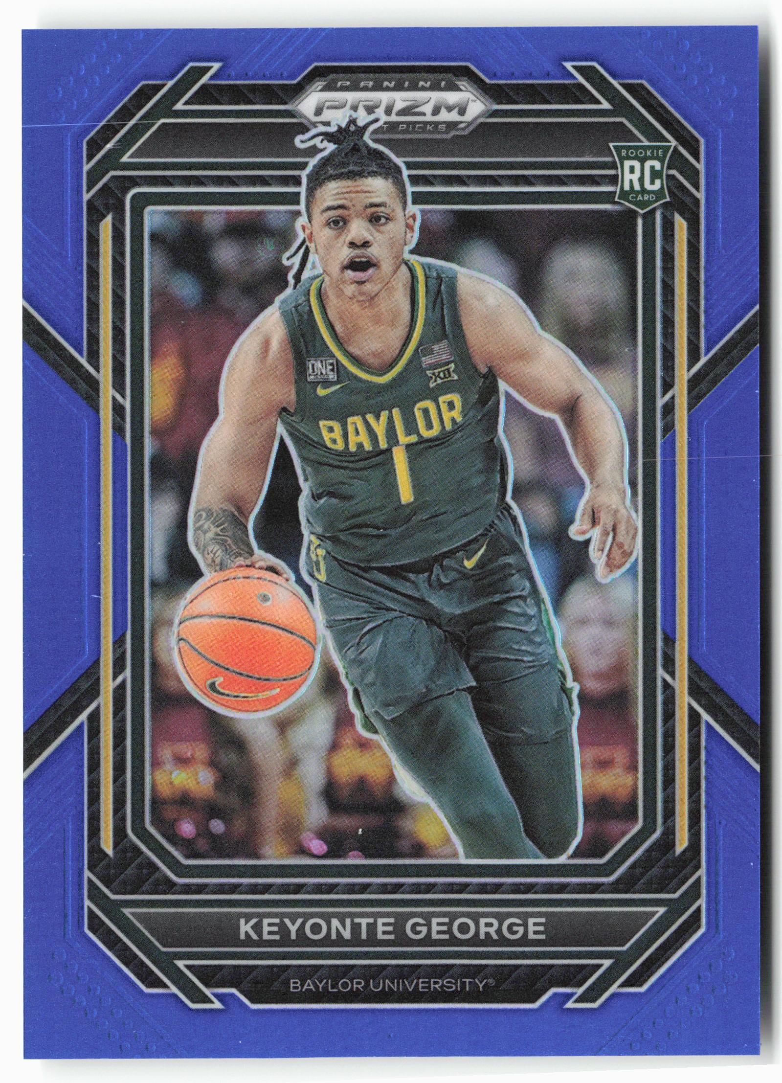 2023 Panini Prizm Draft Picks #47 Keyonte George Blue #/199
