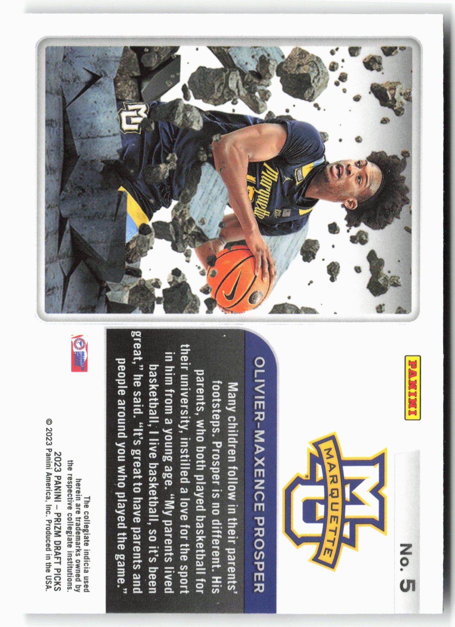 2023 Panini Prizm Draft Picks #5 Olivier-Maxence Prosper Prizm Break