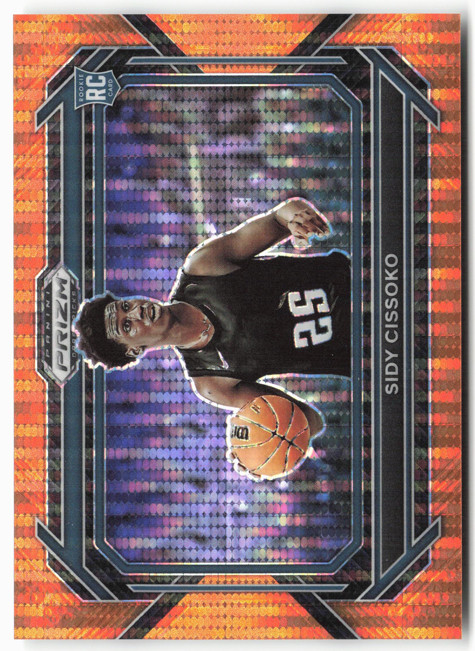 2023 Panini Prizm Draft Picks #40 Sidy Cissoko Orange Pulsar #/49