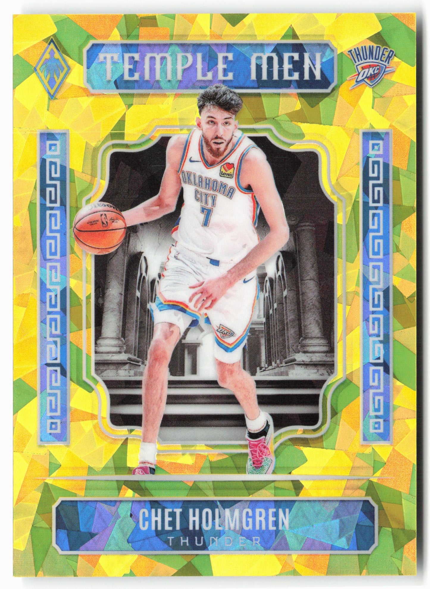 2023-24 Panini Phoenix #21 Chet Holmgren Temple Men Phoenix Yellow Ice #/175