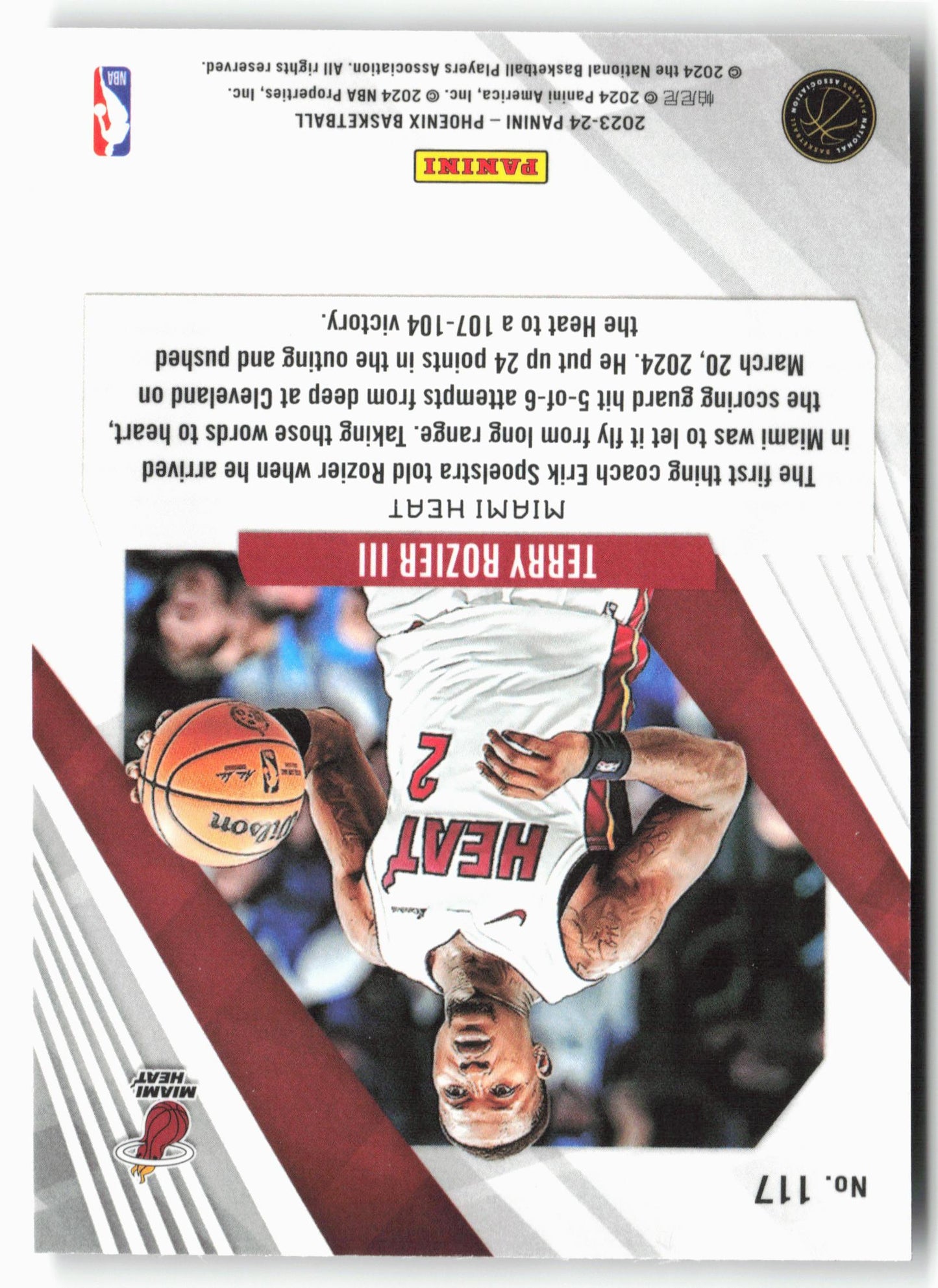 2023-24 Panini Phoenix #117 Terry Rozier III Phoenix Heiroglyphs