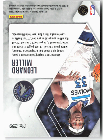 2023-24 Panini Phoenix #259 Leonard Miller Phoenix Red Ice