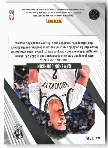 
2023-24 Panini Phoenix #216 Cameron Johnson Phoenix Red Ice