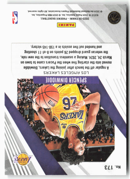 2023-24 Panini Phoenix #173 Spencer Dinwiddie Phoenix Red Ice