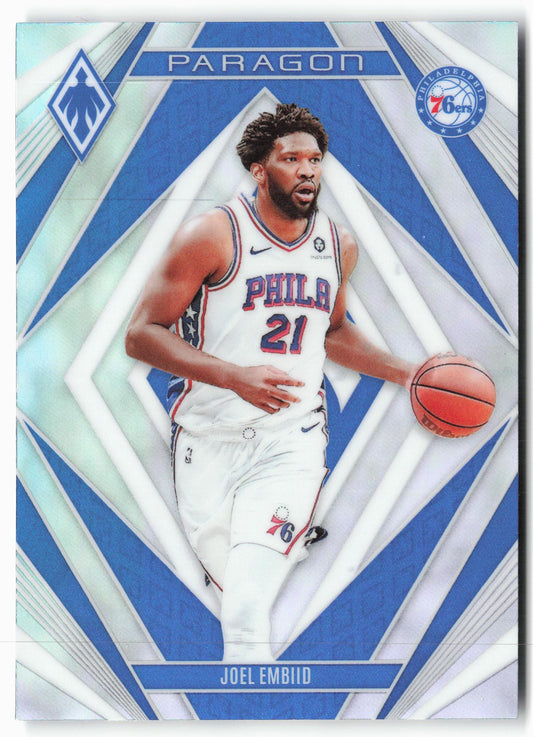 2023-24 Panini Phoenix #16 Joel Embiid Paragon Silver