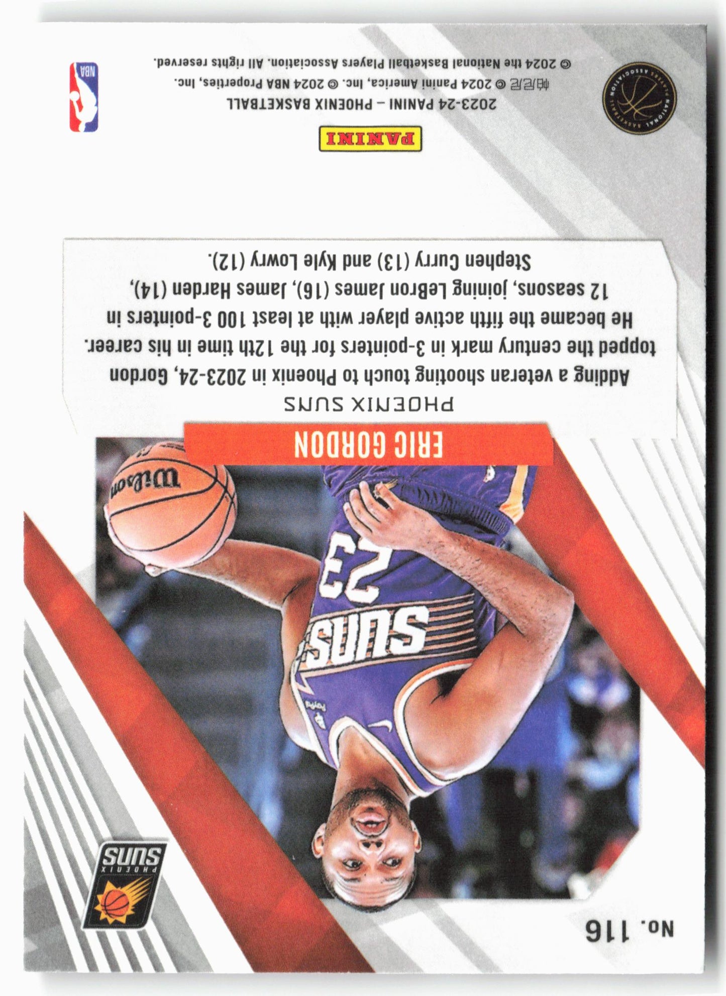 2023-24 Panini Phoenix #116 Eric Gordon Phoenix Red Ice