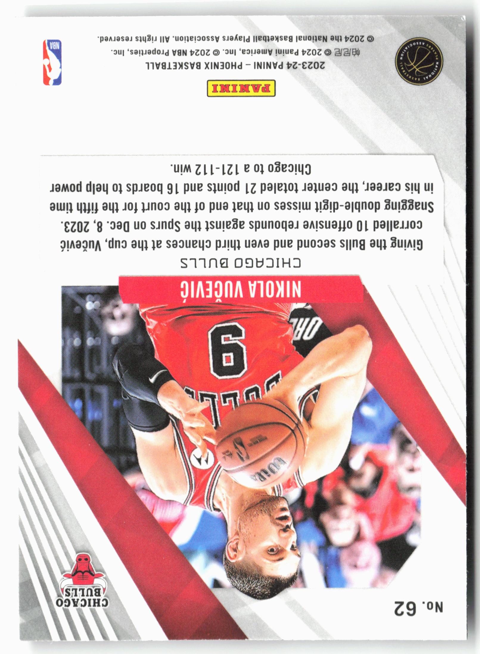 2023-24 Panini Phoenix #62 Nikola Vucevic