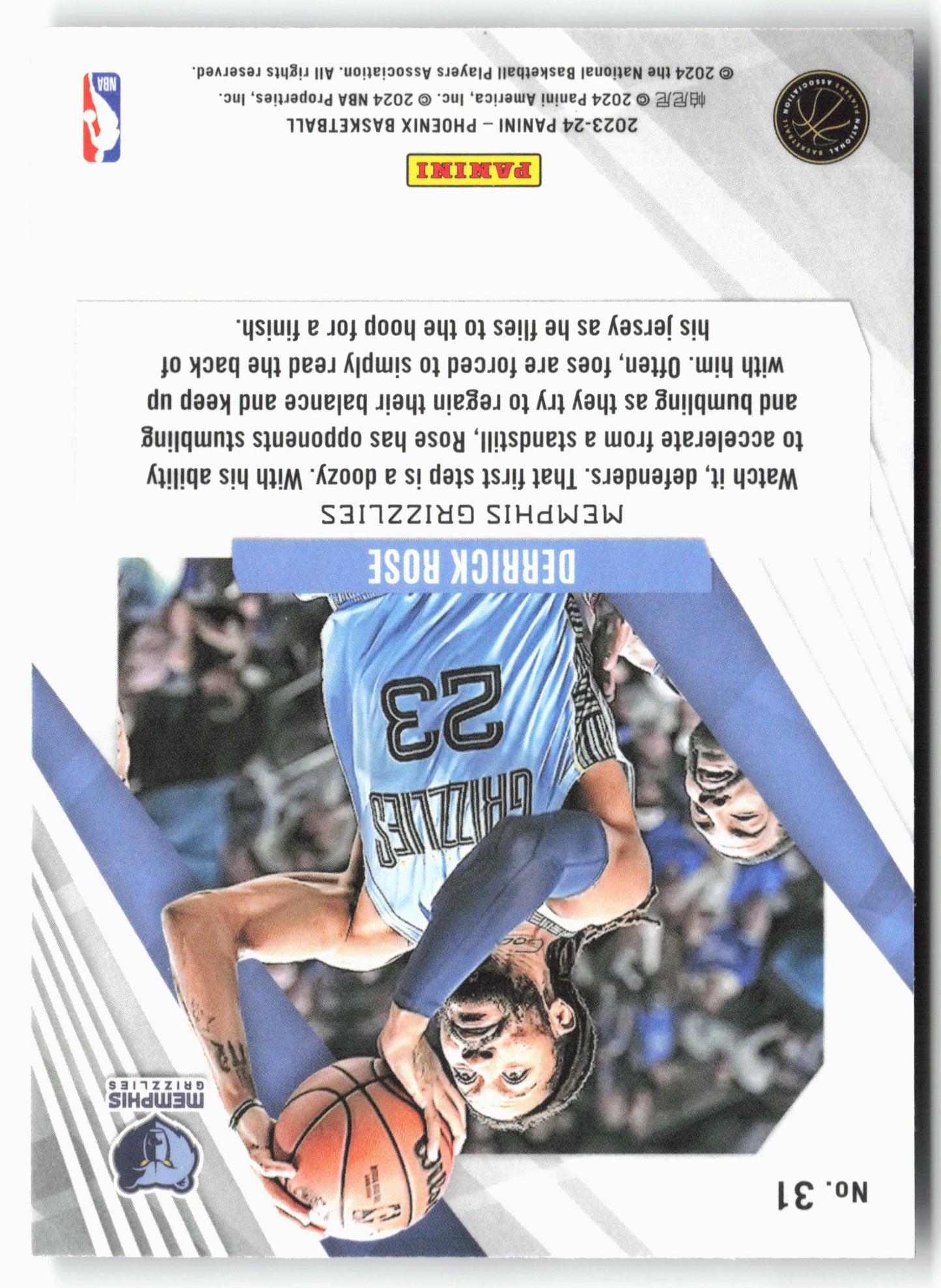 2023-24 Panini Phoenix #31 Derrick Rose