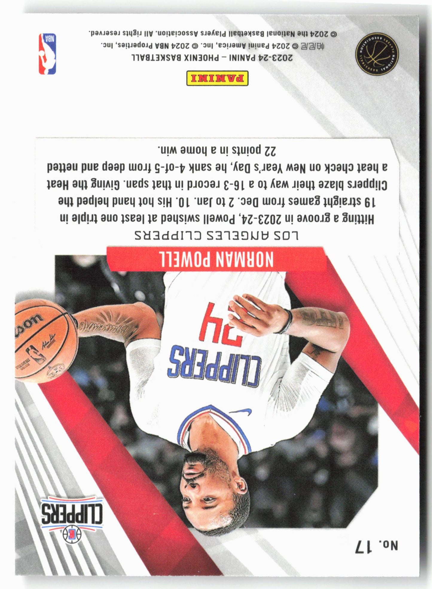 2023-24 Panini Phoenix #17 Norman Powell