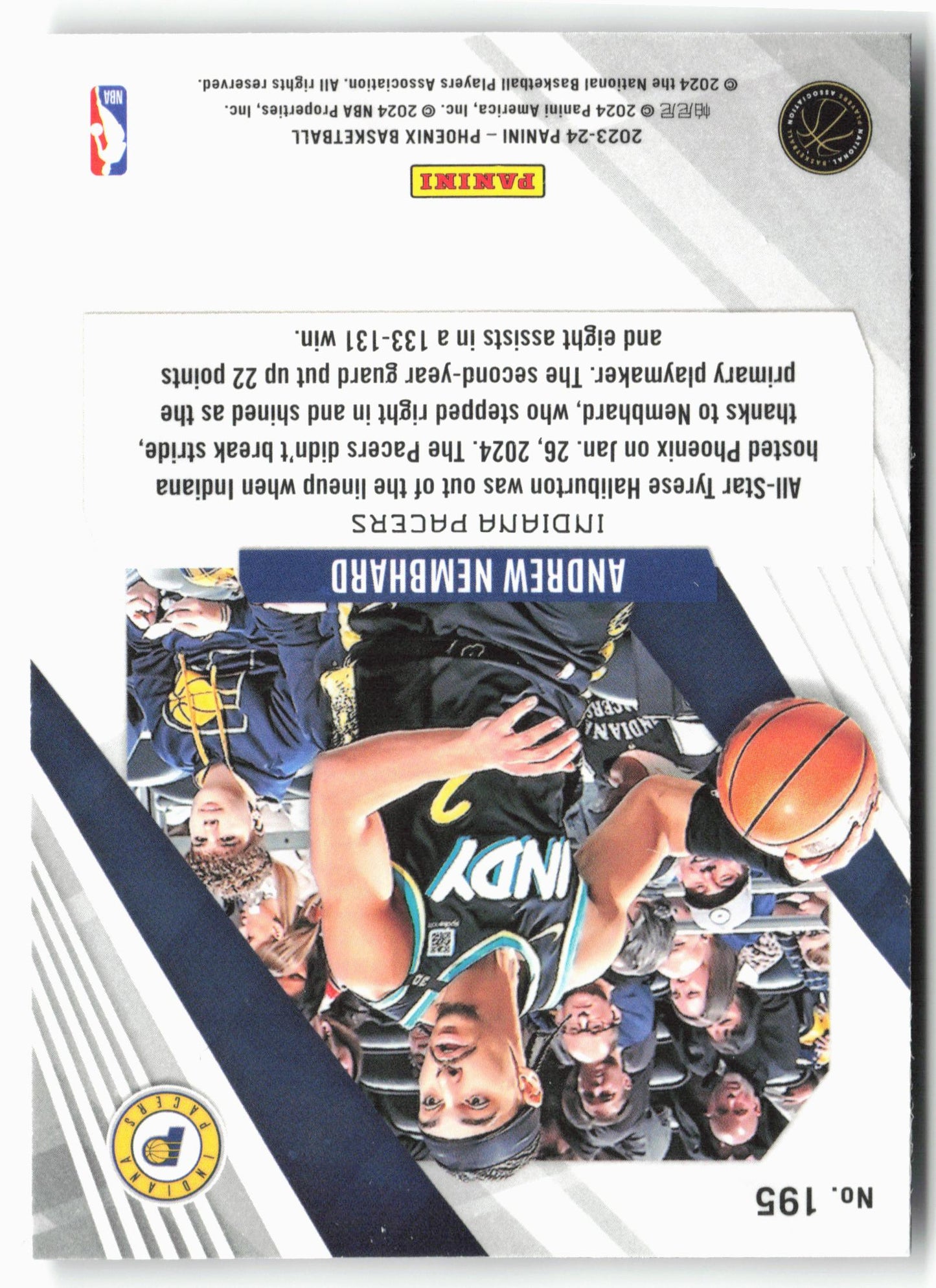 2023-24 Panini Phoenix #195 Andrew Nembhard
