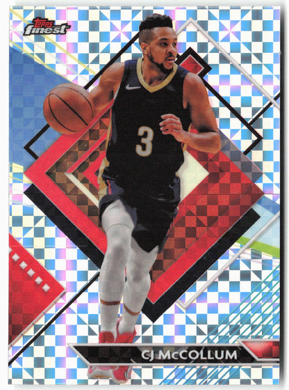2023-24 Finest #232 CJ McCollum Checkerboard Refractors