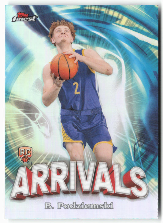2023-24 Finest #A-20 Brandin Podziemski Arrivals Refractor