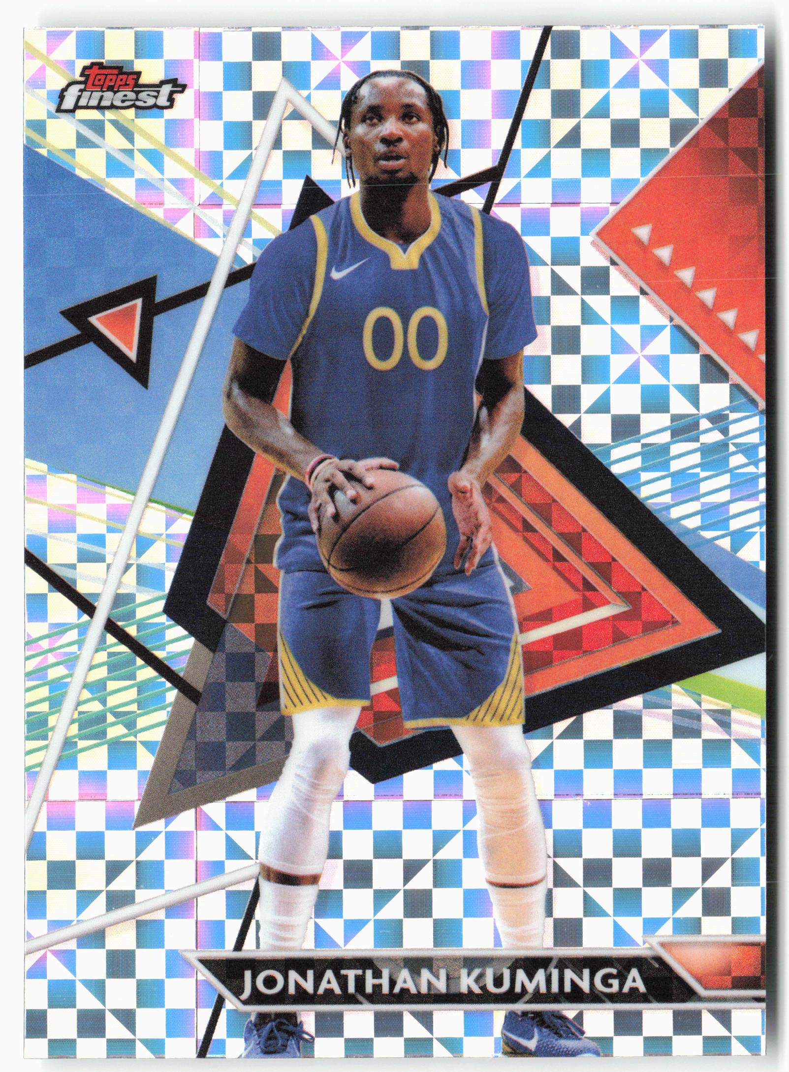 2023-24 Finest #156 Jonathan Kuminga Checkerboard Refractors