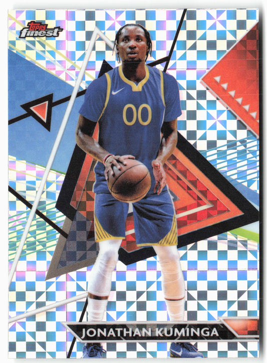 2023-24 Finest #156 Jonathan Kuminga Checkerboard Refractors