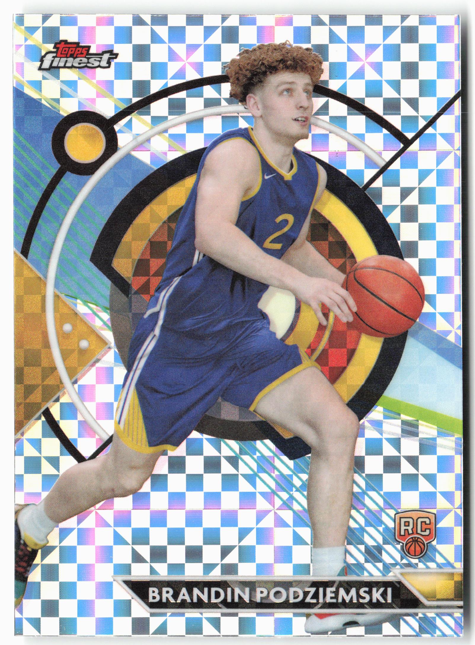 2023-24 Finest #92 Brandin Podziemski Checkerboard Refractors