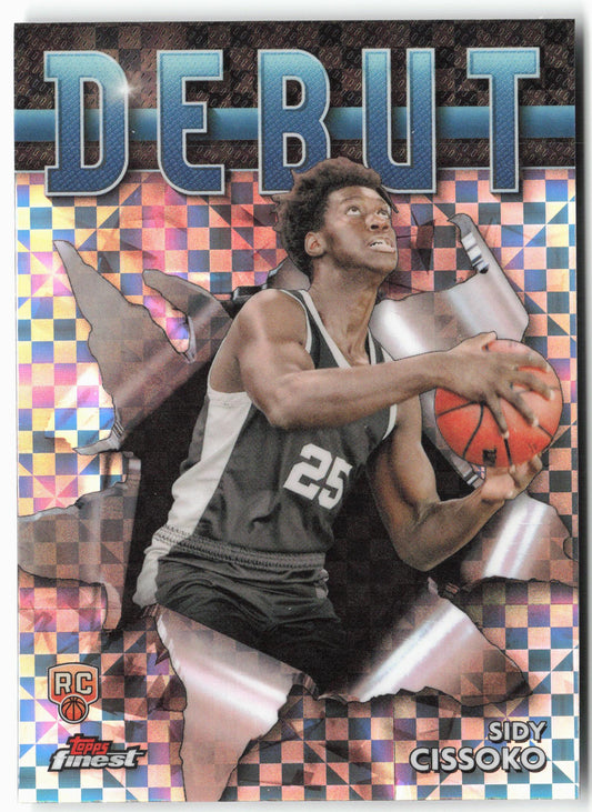 2023-24 Finest #D-26 Sidy Cissoko Debut Checkerboard