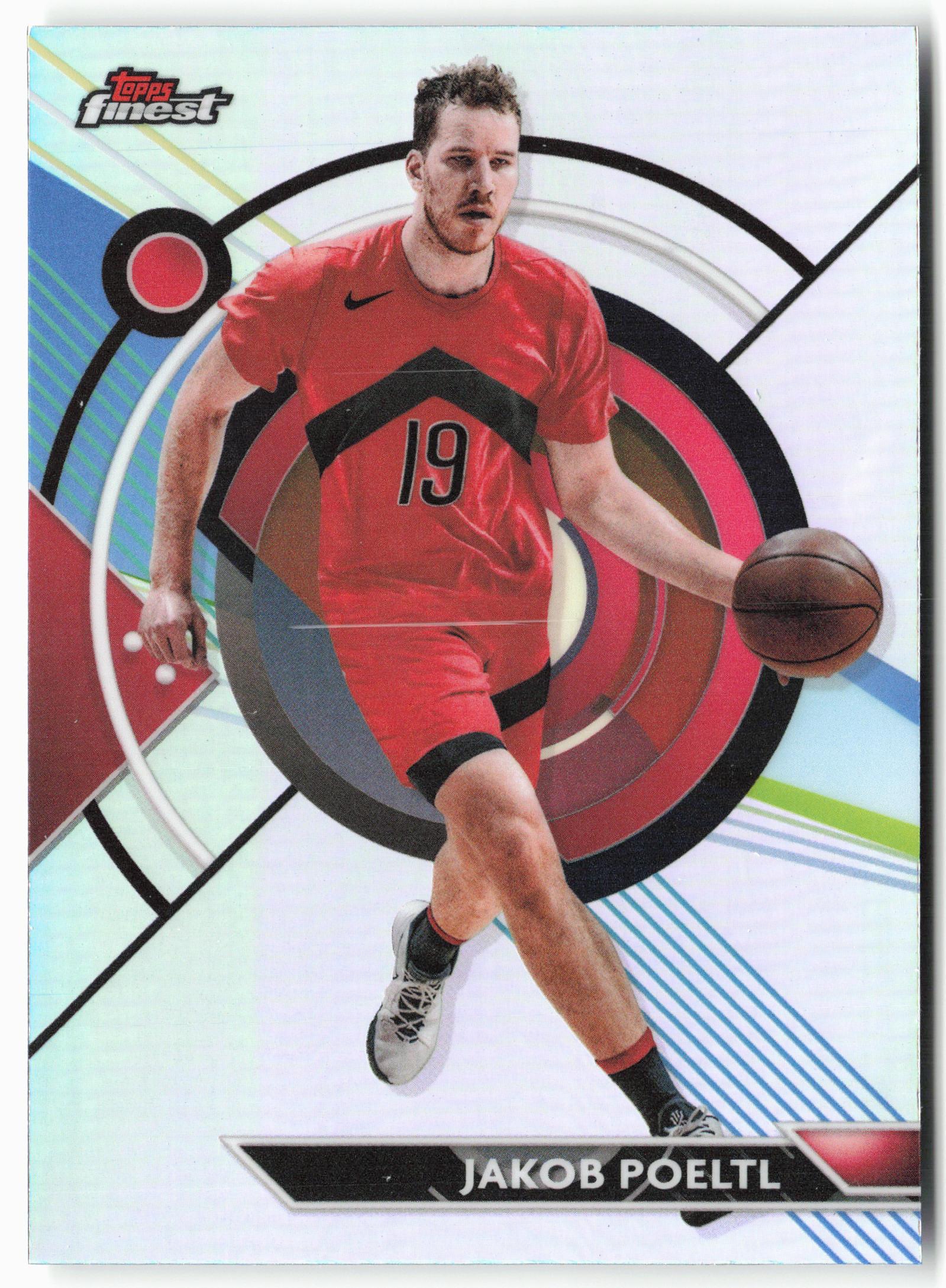 2023-24 Finest #45 Jakob Poeltl Refractors
