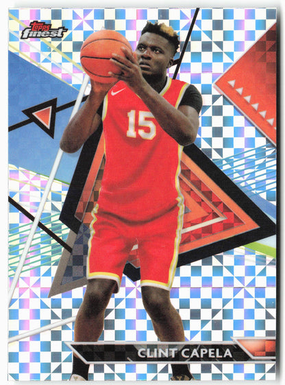2023-24 Finest #170 Clint Capela Checkerboard Refractors