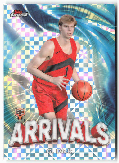 2023-24 Finest #A-15 Gradey Dick Arrivals Checkerboard