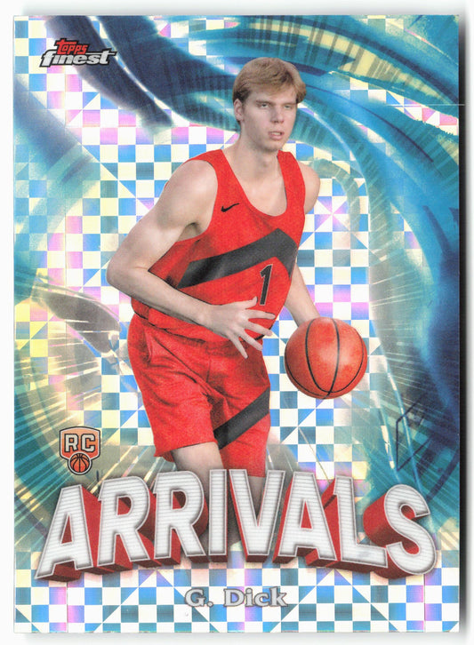 2023-24 Finest #A-15 Gradey Dick Arrivals Checkerboard