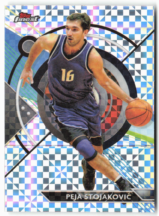 2023-24 Finest #34 Peja Stojaković Checkerboard Refractors
