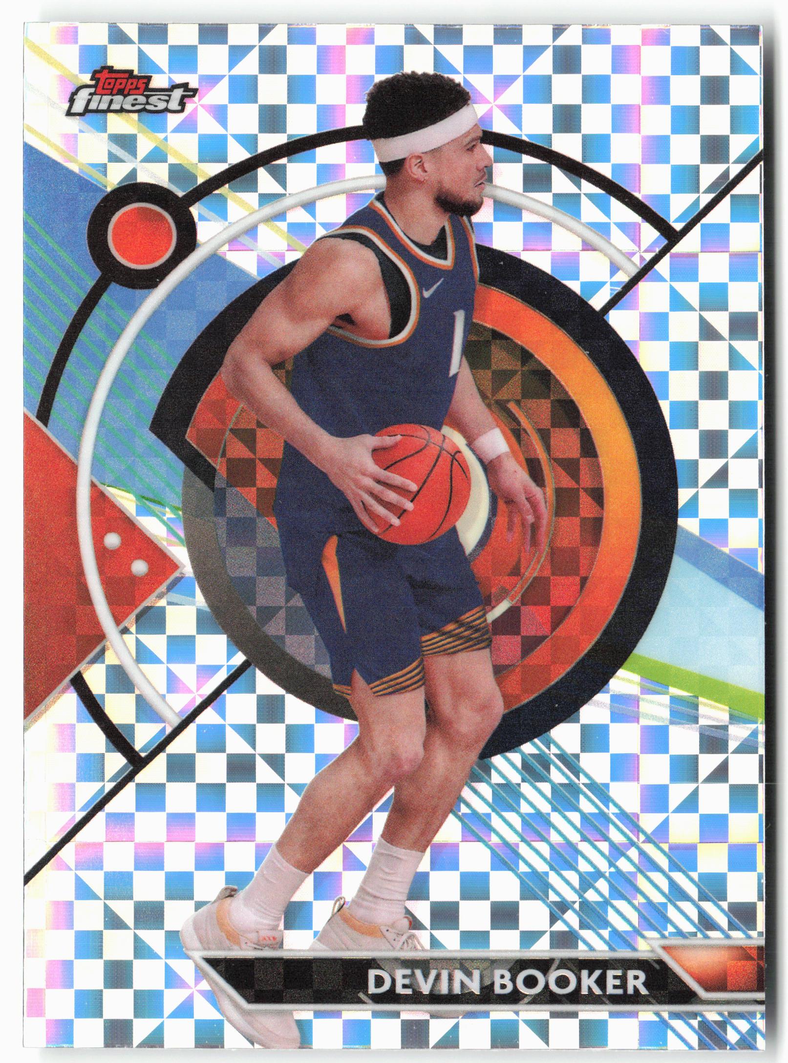 2023-24 Finest #40 Devin Booker Checkerboard Refractors