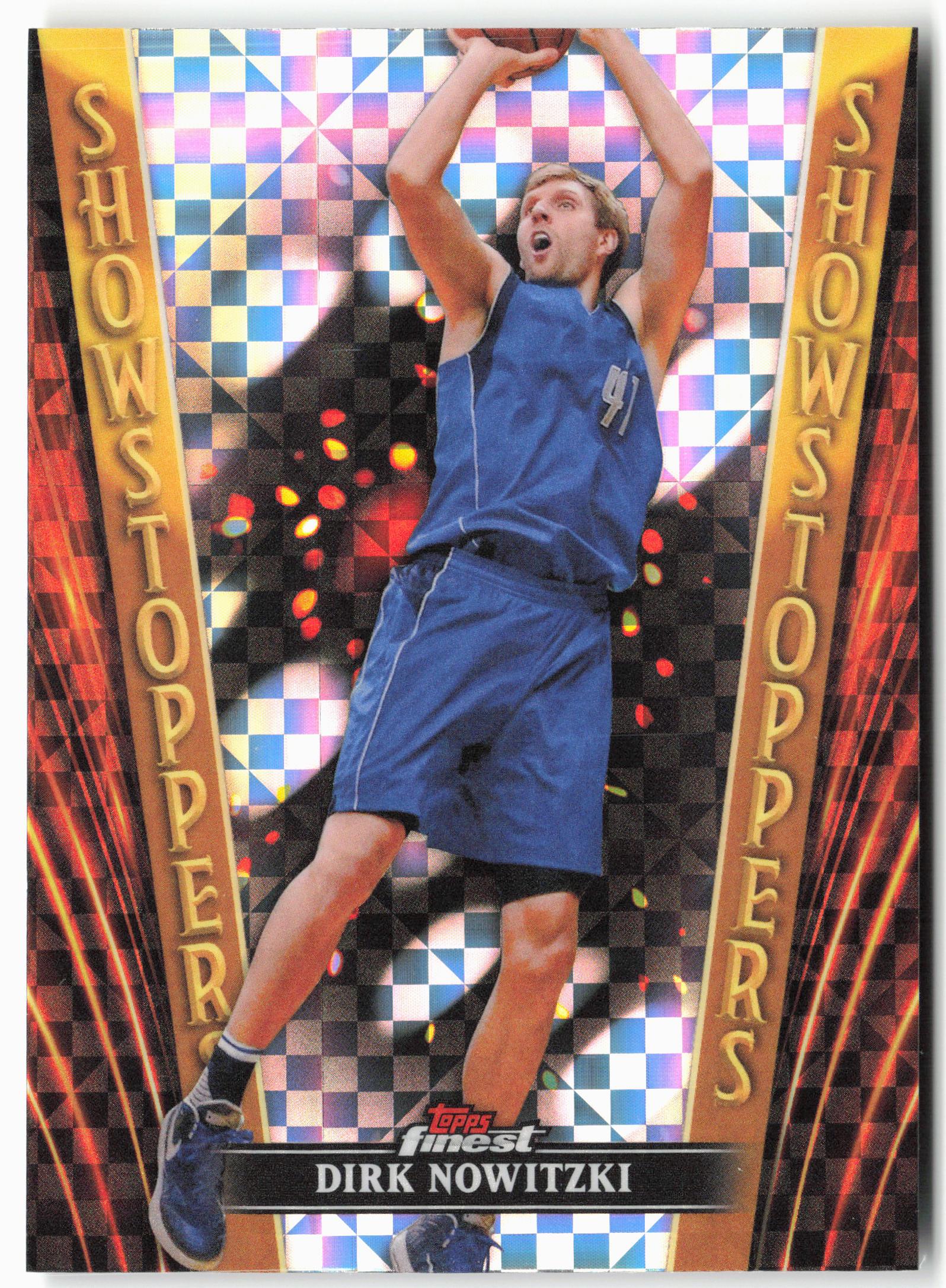 2023-24 Finest #SS-15 Dirk Nowitzki Showstoppers Checkerboard