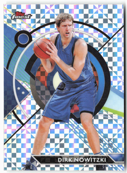 2023-24 Finest #95 Dirk Nowitzki Checkerboard Refractors