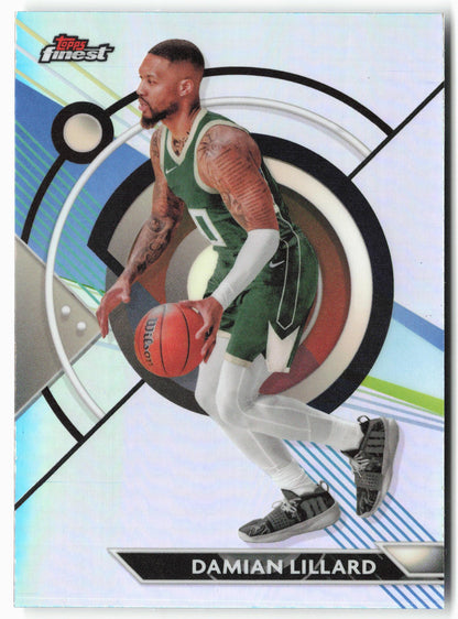 2023-24 Finest #18 Damian Lillard Refractors