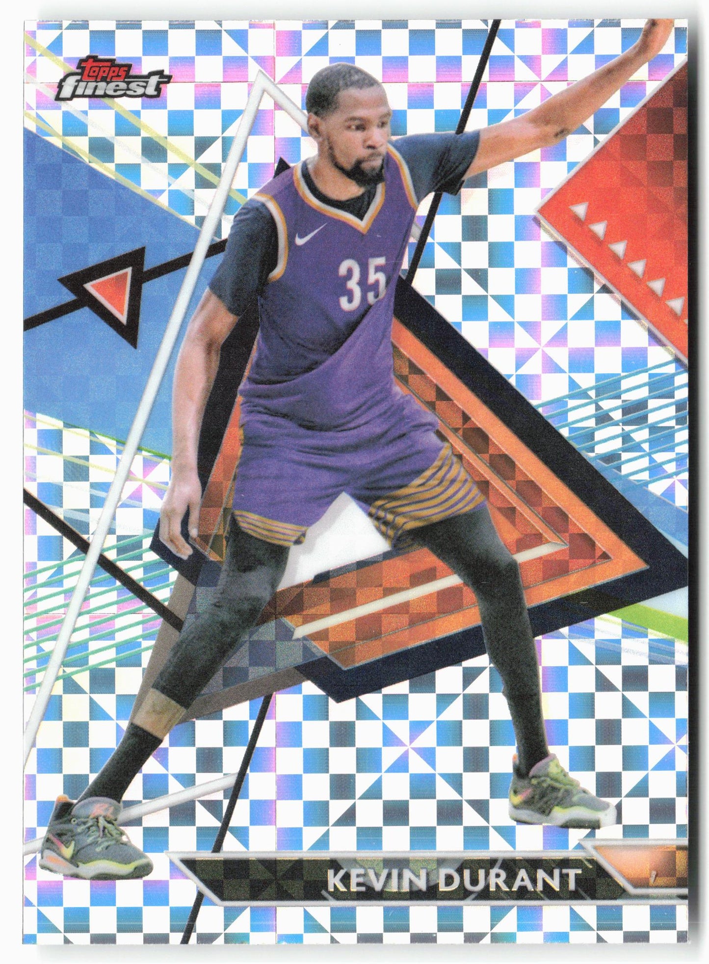 2023-24 Finest #154 Kevin Durant Checkerboard Refractors