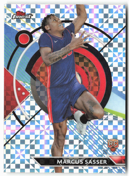 2023-24 Finest #89 Marcus Sasser Checkerboard Refractors