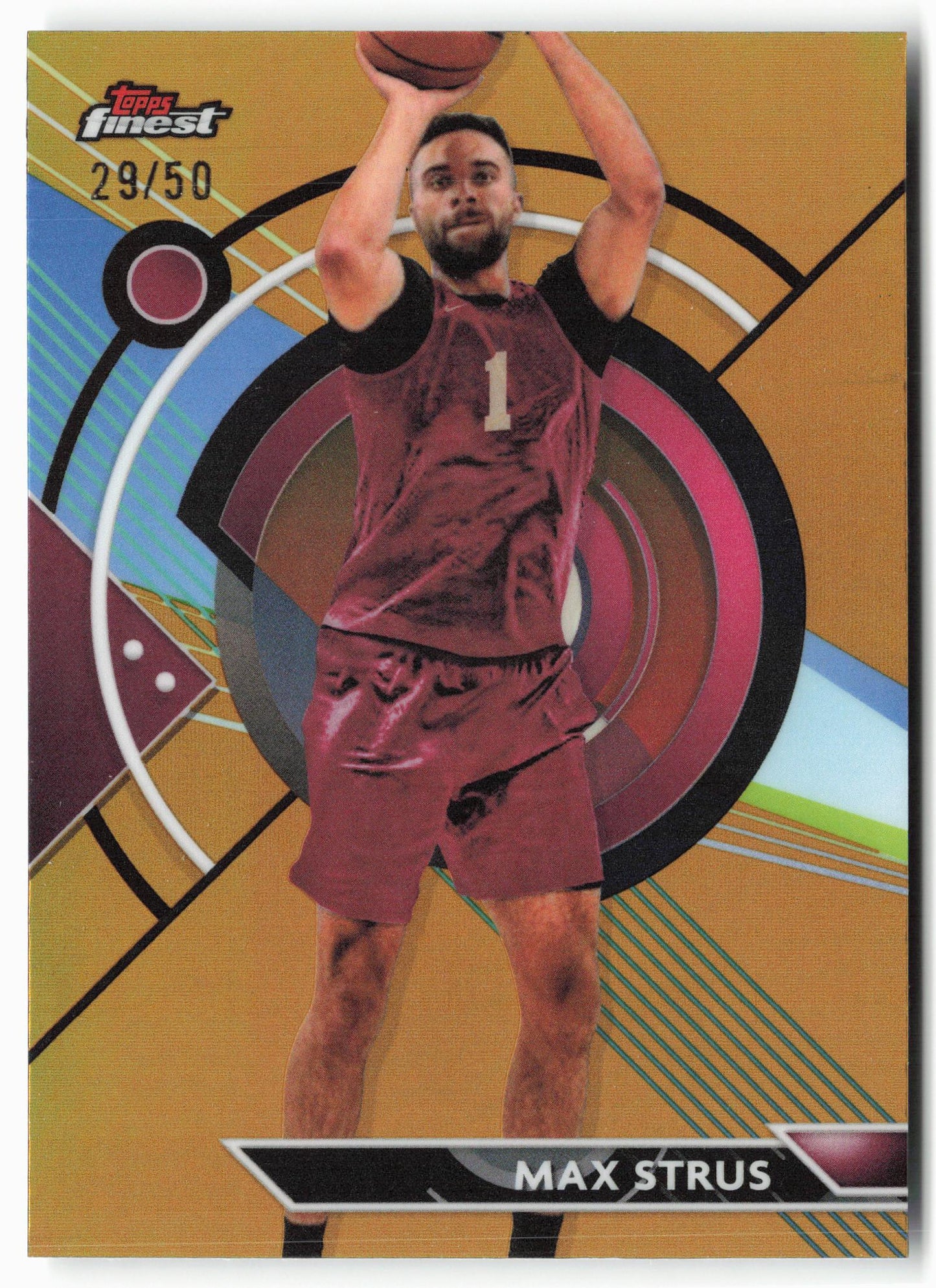 2023-24 Finest #52 Max Strus Gold Refractors #/50