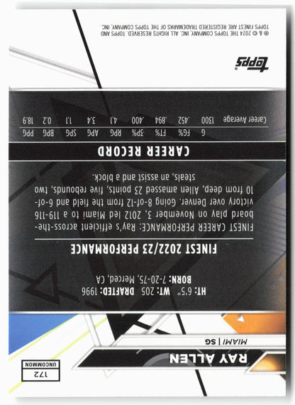 2023-24 Finest #172 Ray Allen