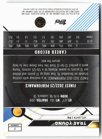 2023-24 Finest #2 Trae Young